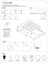Ethnicraft OAK NORDIC II BED WITH SLATS Assembly Instruction For Installation