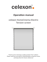 Celexon HomeCinema Electric Tension screen Operating instructions