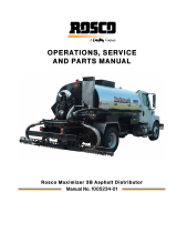 Rosco Maximizer 3B Operation And Service Manual