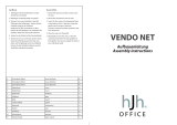 HJH office VENDO NET Assembly Instructions
