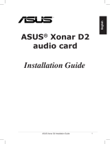 Asus Audio Card Xonar D2 Installation guide