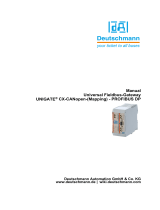 DEUTSCHMANN AUTOMATION UNIGATE CX-CANopen-(Mapping) - PROFIBUS DP User manual