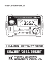 KYORITSU KEW3552 Owner's manual