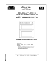 spinflo Country Leisure KARINA OVEN 8000 User And Installation Instructions Manual