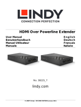 Lindy HDMI over Powerline Extender, Receiver User manual