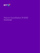 BT POLYCOM SOUNDSTATION IP 6000 Setup And User Manual