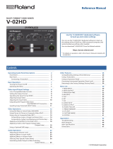 Roland V-02HD User manual