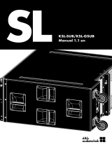 D&B KSL-SUB/KSL-GSUB Owner's manual