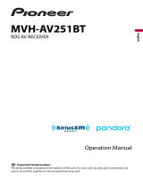 Pioneer MVH-AV251BT Owner's manual