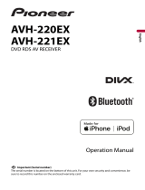 Pioneer AVH-221EX Owner's manual