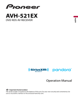 Pioneer AVH-521EX Owner's manual