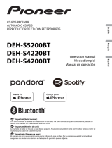 Pioneer CD RDS Receiver DEH-S5200BT/DEH-S4220BT/DEH-S4200BT User manual