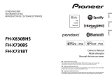 Pioneer FH-X830BHS Owner's manual