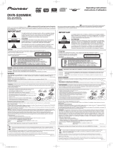 Pioneer DVR-S20MBK Operating instructions