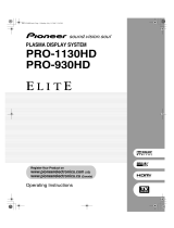 Pioneer PRO-1130HD Owner's manual