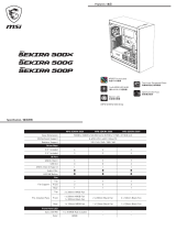 MSI MPG SEKIRA 500G Owner's manual