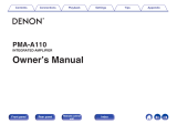 Denon PMA-A110 Owner's manual