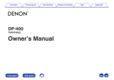 Denon DP-400 User manual