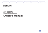 Denon AH-C820W Owner's manual