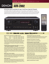 Denon AVR-2802 Quick start guide