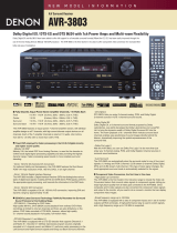 Denon AVR-3803 Quick start guide