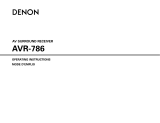 Denon AVR-786 User manual