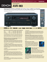 Denon AVR-983 Quick start guide