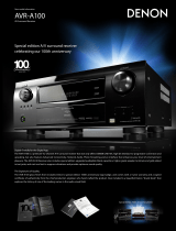 Denon AVR-A100 Quick start guide