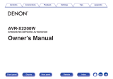 Denon AVR-X2200W Owner's manual