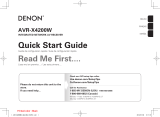 DenonAVR AVR-X4200W Quick start guide