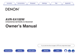 Denon AVR-X4100W Owner's manual