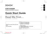 Denon AVR-X4500H (2018) Quick start guide