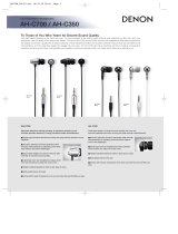 Denon AH-C350K Quick start guide