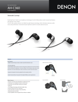 Denon AH-C360 Quick start guide