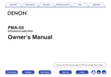 Denon PMA-50 User guide
