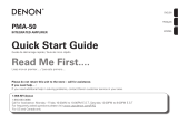 Denon PMA-50 Quick start guide