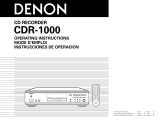 Denon CDR-1000 User guide