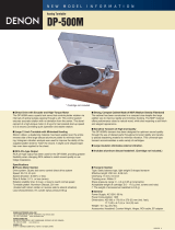 Denon DP-500M User manual