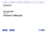 Denon DP-450USB Owner's manual