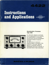 BRUEL & KJAER 4422 Instructions & Applications