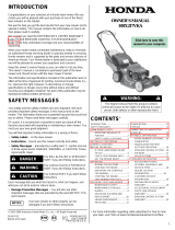 Honda HRX217VKA Owner's manual
