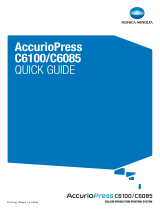 Konica Minolta accuriopress c6100 Quick Manual