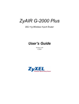 ZyXEL ZYAIR G-2000PLUS User manual