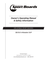 On Point Products Inflatable Sport Boards SB.10.6 Owner's Operating Manual & Safety Information