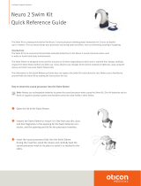 Oticon Medical Neuro 2 Swim Kit Quick Reference Manual
