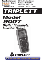 Triplett 9007 User manual