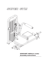 Super Gym SG8024MT Assembly Instructions Manual