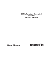 Scientific SM5071 User manual