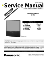 Panasonic PT-56D30CB User manual