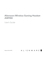 Alienware Wireless Gaming Headset AW988 User guide